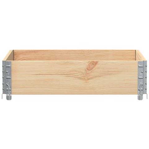 Fioriera Da Giardino 80x60 Cm In Legno Massello Di Pino - Foto 3