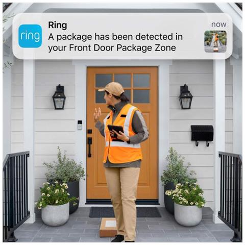 Ring Battery Doorbell Plus Nero, Nichel - Foto 2