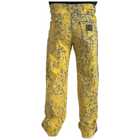 Jeans In Denim Dritto Tinto In Cotone Giallo - It50 - L - Foto 2