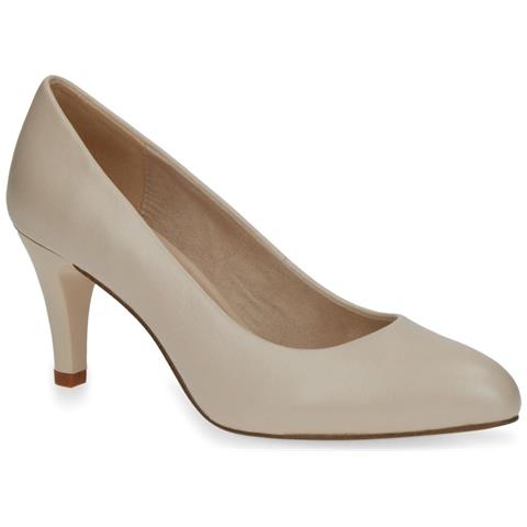 Cream Perlato Elegant Closed Formal Scarpe Eleganti Pelle Scarpe Donna Beige Eu 36, 9-22405-20-140 - Foto 1
