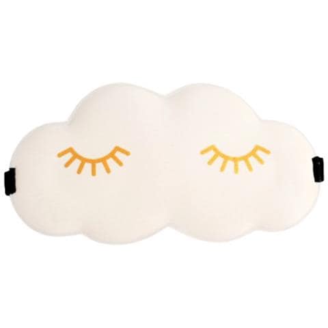 Maschera Per Dormire 3d Cloud Con Ciglia Dorate Beige - Foto 1