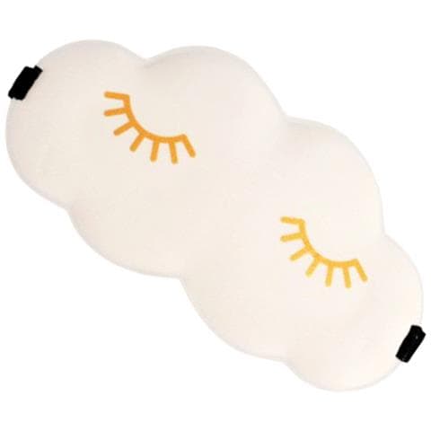 Maschera Per Dormire 3d Cloud Con Ciglia Dorate Beige - Foto 2
