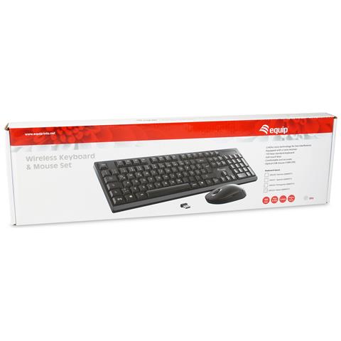 245220 tastiera Mouse incluso Ufficio RF Wireless QWERTZ Tedesco Nero - Foto 2