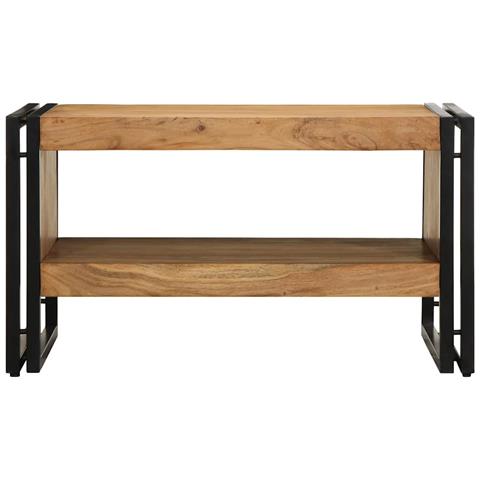 Tavolino da Salotto 70x50x38 cm Legno Massello di Acacia - Foto 9