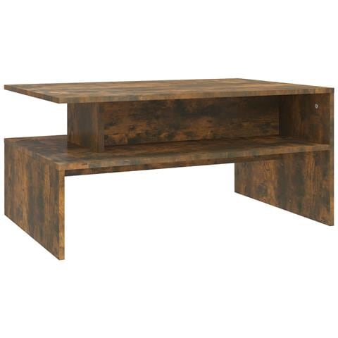 Lusso Casadino -  Tavolino Da Salotto Rovere Fumo 90x60x42,5 Cm Legno Multistrato - Foto 1