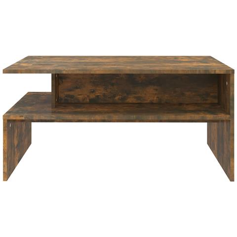 Lusso Casadino -  Tavolino Da Salotto Rovere Fumo 90x60x42,5 Cm Legno Multistrato - Foto 2