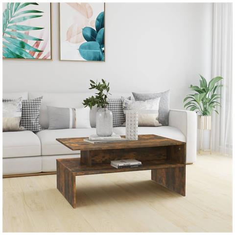 Lusso Casadino -  Tavolino Da Salotto Rovere Fumo 90x60x42,5 Cm Legno Multistrato - Foto 6