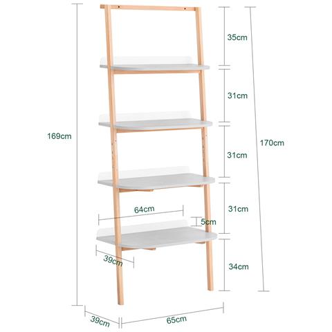 Libreria Multifunzionale Scaffale 65x39x169 Cm Hstr02-hg - Foto 2