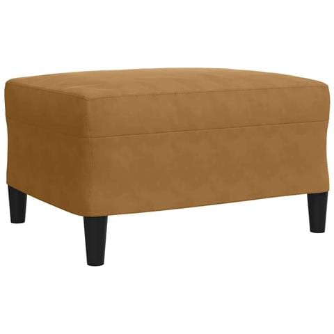 Set di Divani 4 pz con Cuscini e Rinforzi Marrone in Velluto - Foto 10