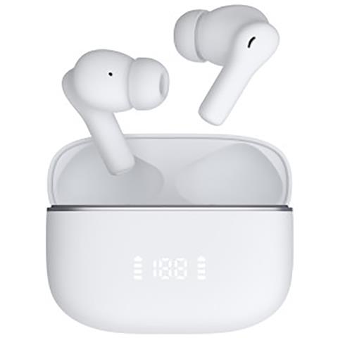 Tws Wireless Bluetooth 5.3 Anc Enc Auricolare Display Digitale Suono Coinvolgente, Bianco - Foto 5