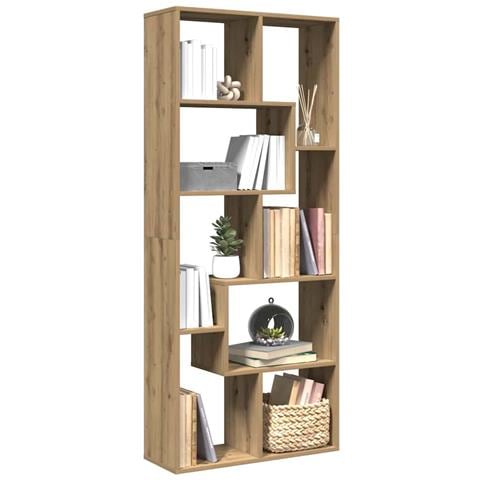 Libreria Divisorio Rovere Artigianale 67x25x161,5 cm Truciolato - Foto 2