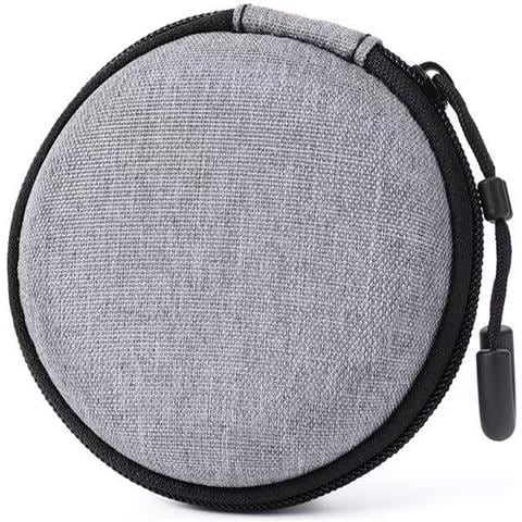 Custodia Rotonda Per Accessori Digitali 8x8x3.5cm - Organizza I Tuoi Dispositivi - Foto 1