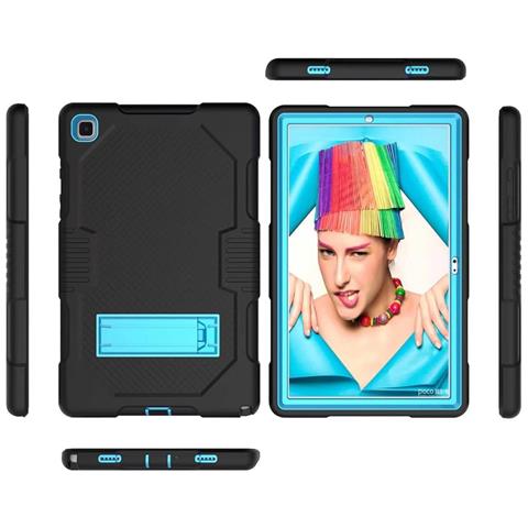 Custodia Per Samsung Galaxy Tab A7 10.4"" Armored Con Supporto Nero - Foto 5