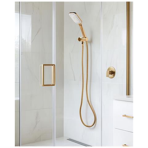 Kit Doccia Con Soffione E Flessibile Amaja Oro - Foto 1