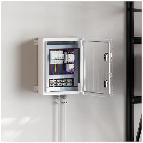 Armadietto di Controllo Grigio 30 x 16.5 x 40 cm Plastica ABS - Foto 2