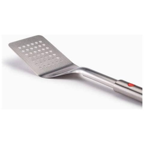 Spatola Grillout Con Manico Retrattile E Testa Forata Ideale Per Barbecue Drenaggio Grassi Smontabile Per Pulizia Facile Acciaio Inox - Foto 1