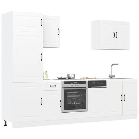 Set Mobili da Cucina 7 pz Kalmar Bianco Legno Multistrato - Foto 2