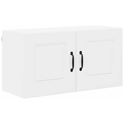 Pensile cucina Bianco Lucido 80 x 31 x 40 cm Legno multistrato - Foto 1