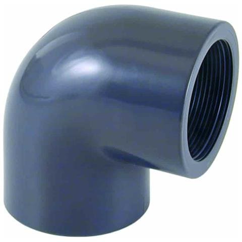 Curva Pvc 90° Filettata 1 1/2 Pn10 Raccordo Idraulico - Foto 1