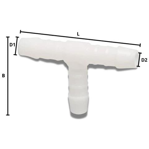 Raccordo Tubo Flessibile 4mm A T In Plastica - Foto 2