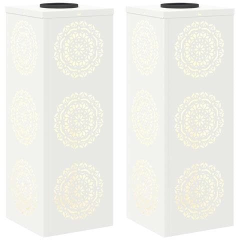 Faro LED solare per sentieri 2 pcs Bianco - Foto 1