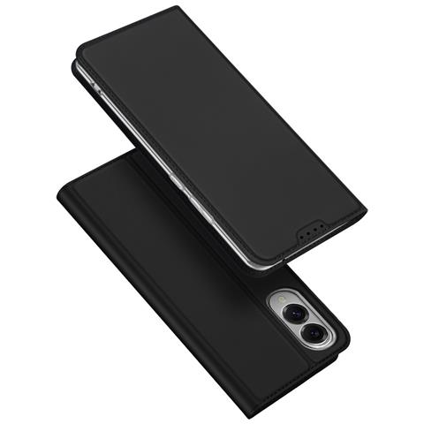Cover per Galaxy S25 Edge - Pelle /PU, Nero - Foto 1