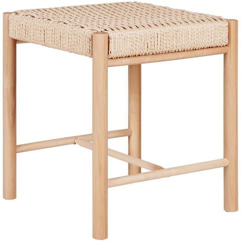 Sgabello Basso Abano-marrone-legno-42x42x46,5 Cm - Foto 1