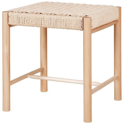 Sgabello Basso Abano-marrone-legno-42x42x46,5 Cm - Foto 2