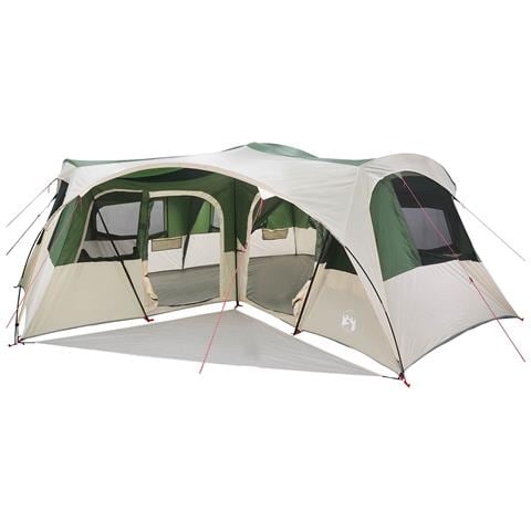 Tenda familiare con telo da pioggia resistente all'acqua Verde - Foto 1