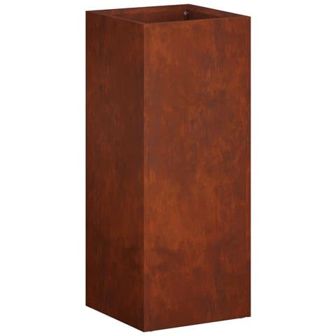 Vaso da giardino Ruggine 20 x 20 x 50 cm Acciaio Corten - Foto 1