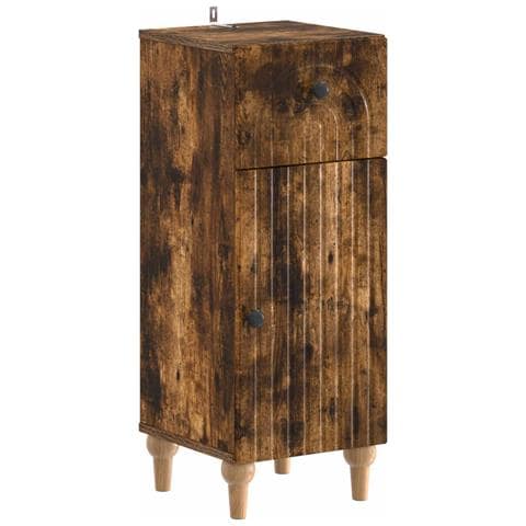 Set di armadietti da bagno in 3 pezzi ALKMAAR Rovere Fumo - Foto 10