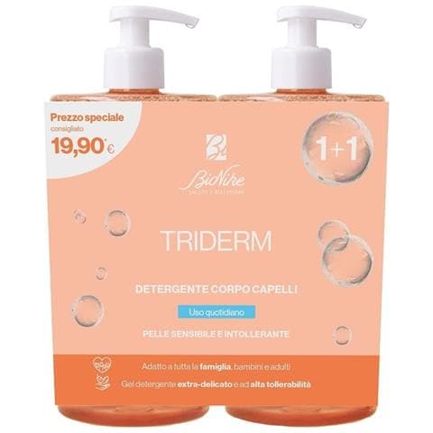 Triderm Bipack Detergente Corpo Capelli 750 ml Offerta Speciale - Foto 1