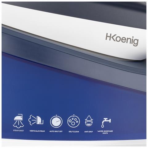 Ferro da stiro con caldaia V7, 2600W, Pressione 8 bar, Produzione vapore 120g /min, Funzione vapore verticale, Piastra antiaderente, 1,5L - Foto 2