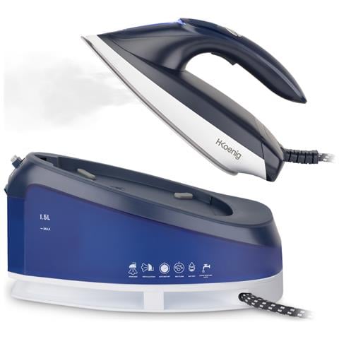 Ferro da stiro con caldaia V7, 2600W, Pressione 8 bar, Produzione vapore 120g /min, Funzione vapore verticale, Piastra antiaderente, 1,5L - Foto 1