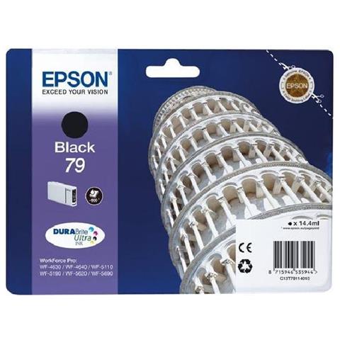 C13T79114010 Cartuccia Ink Originale Nera per Epson WF-4630DWF / WF-4640DTWF / WF-5110DW / WF Capacità 900 Pagine - Foto 7