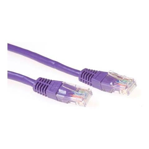 Cavo Rete - Categoria 5e - 2 m - 1 x RJ-45 Maschio Rete - 1 x RJ-45 Maschio Rete - Cavo patch - Viola - Foto 1