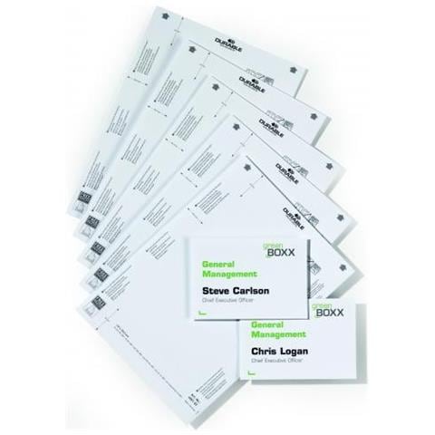 Inserti Ricambio Targa Info Sign Nr. 4801 Click Sign Nr. 4861 Bianco 10pz - Foto 1