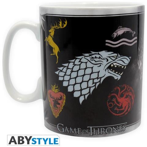 Game Of Thrones - Mug - 460 Ml - Sigles & Trone - Porcl. With Box* - Foto 1
