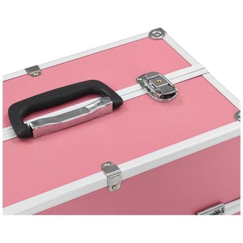 Valigia per Cosmetici 38x23x34 cm Rosa in Alluminio - Foto 2