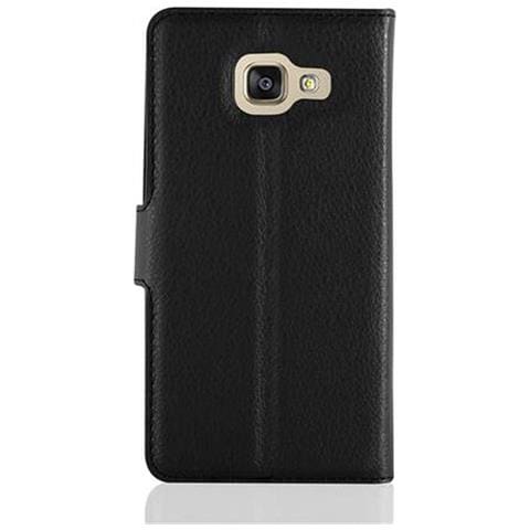 Custodia Compatibile Con Samsung Galaxy A3 2016 In Nero Carbone - Coperchio Protettiva Con Chiusura Magnetica, Funzione Stand E Tasca Per Le Carte - Foto 4