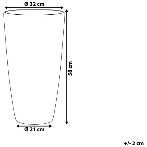 Vaso Di Fiori Bianco ?32 Cm Tseria - Foto 11