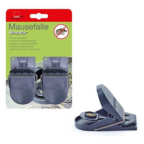 Trappola Per Topi Supercat: Efficiente Trappola Per Topi, Esca Atossica Inclusa, Pronta All'uso. Set 2x - Foto 1