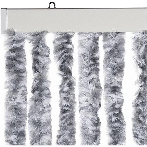 Zanzariera Bianco e Grigio 118x220 cm Ciniglia - Foto 6