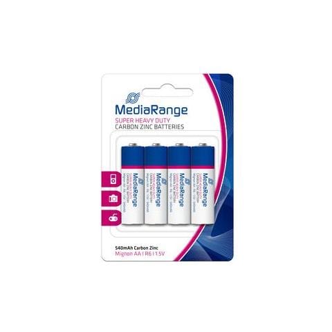 MRBAT144, Zinco-Carbonio, Cilindrico, AA, Cd (cadmio) , Hg (mercurio) , Blu, Bianco, Blister - Foto 2