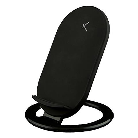 bxcqifc01 - Base di Ricarica Wireless, Compatibile con Smartphone e Cellulare habilitados per Qi, 10 W, USB, Campo 1 - 10 mm Nero - Foto 2