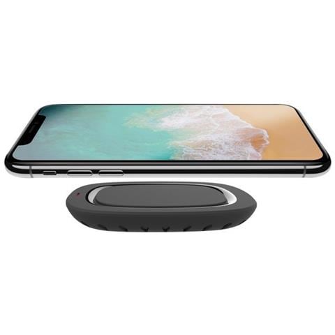 bxcqifc01 - Base di Ricarica Wireless, Compatibile con Smartphone e Cellulare habilitados per Qi, 10 W, USB, Campo 1 - 10 mm Nero - Foto 1