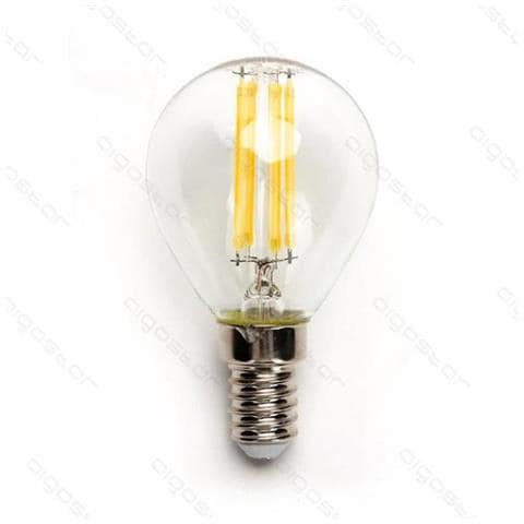Lampadina Led Filamento G45 4w Attacco E14 470 Lumen 2700k Luce Calda D45h78mm Angolo 360 Gradi Equivale A 40w Ad Incadescenza - Foto 1