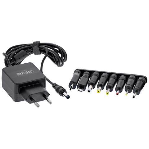 Alimentatore Universale, 5V / 15W, con 8 spine intercambiabili, Micro-USB, USB-C - Foto 1