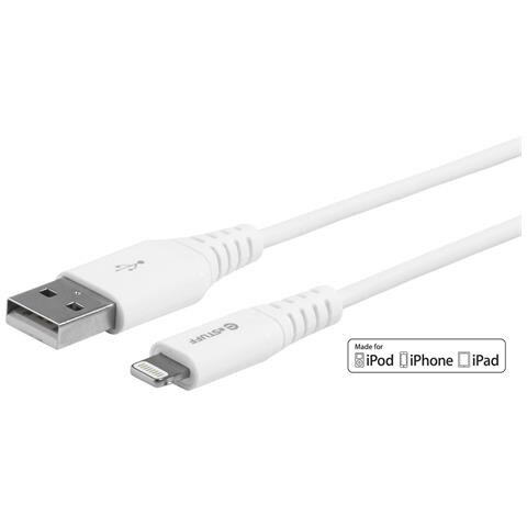 Estuff Lightning Cable Mfi 0,15m Whit Bianco - Foto 4