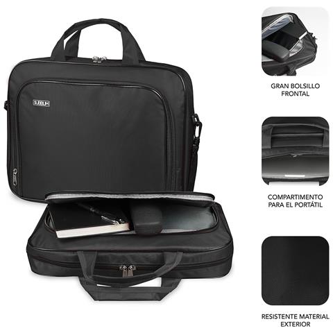 SUB-LB-1OLB030 borsa per laptop 35,6 cm (14") Borsa con caricamento dall'alto Nero - Foto 2